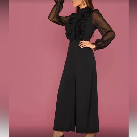 Elegant Black Jumpsuit - Picture 3 of 5